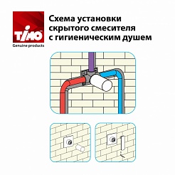 Timo Смеситель для душа Torne 4389/17SM золото матовое – фотография-2